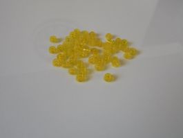 LEGO - 50 - TRANSPARENTE - GELBE - RUND - STEINE