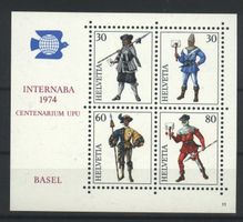 1974, Gedenkblock NABA Basel, Nr. 11 **