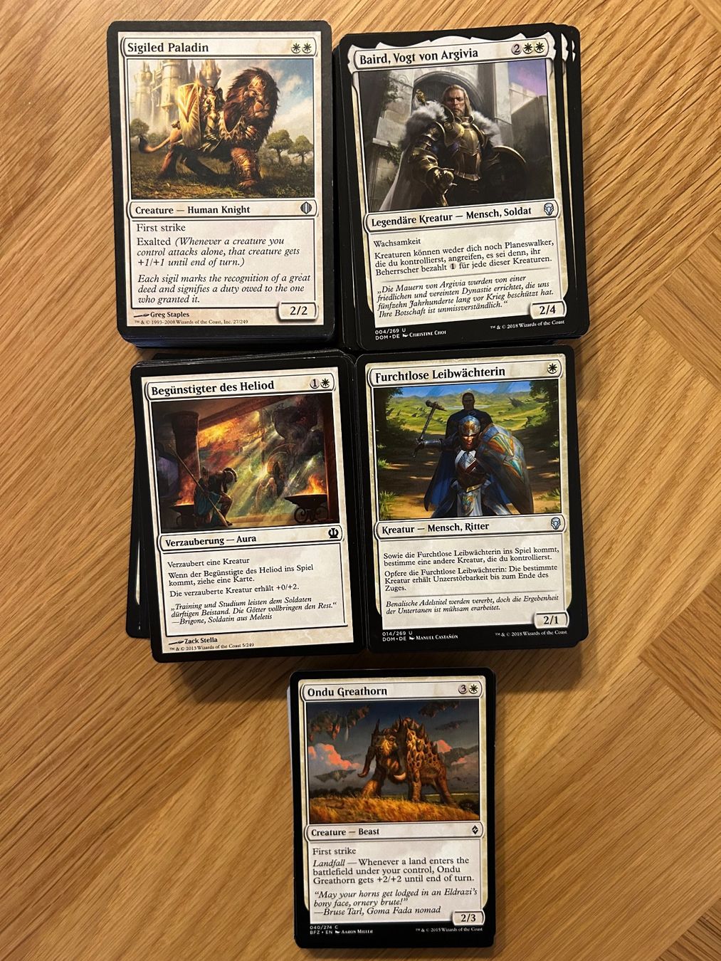 Magic The Gathering Carte collezionabili: Magic the Gathering Uncommon Karten Plains / Ebene 220stk + – Usato da Wangen an der Aare venduto da SG94