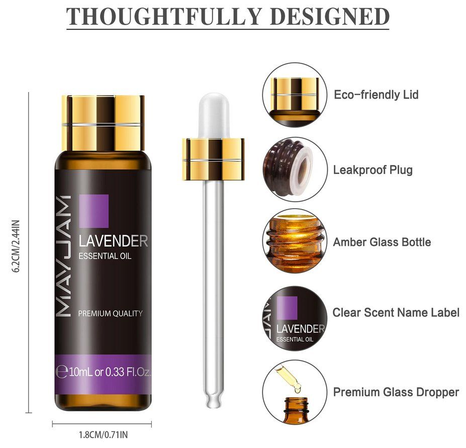 Ätherische Öle: Ätherisches Lavendelöl 10ml 100% natürlich für Diffusor – Neu und originalverpackt aus Genève von Top-Trend 1