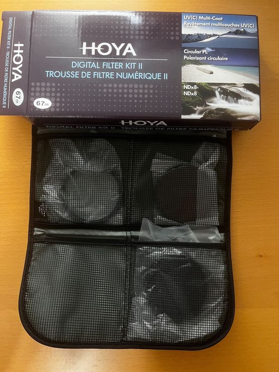 Pack De Filtros Hoya DFK67 - Incluye UV, Polarizador Circular Y ND8, Diámetro 67 Mm, 12 Capas De Recubrimiento