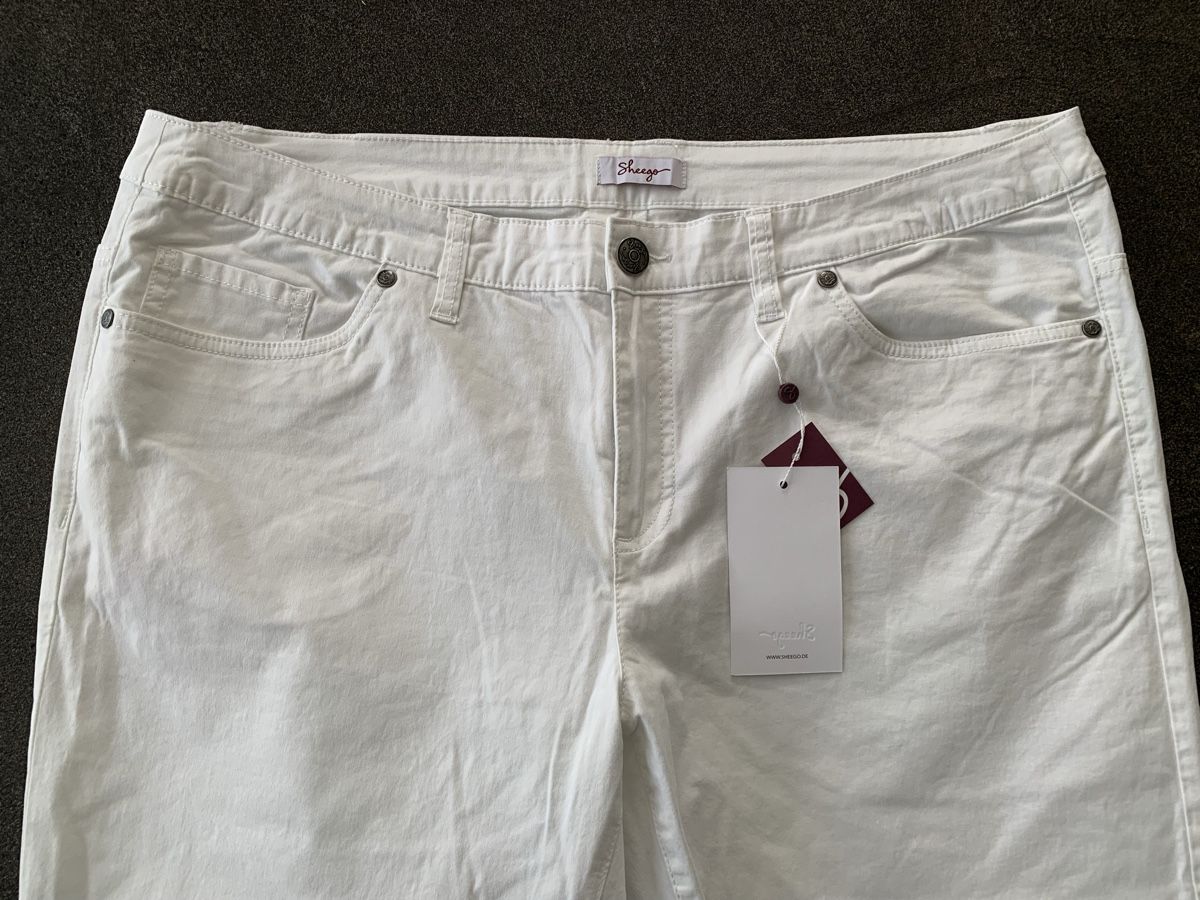 Hosen: Hose weiss von Sheego Gr. 48 NRU – Neu (gemäss Beschreibung) aus Thun von Chrabu 1