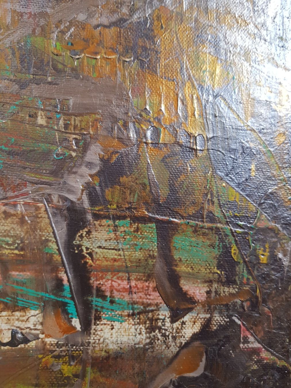 Dipinti: Painting: "Fresh Approach", 25 x 58 cm canvas frame – Nuovo e nell'imballaggio originale da Turbenthal venduto da viw_48fr 4