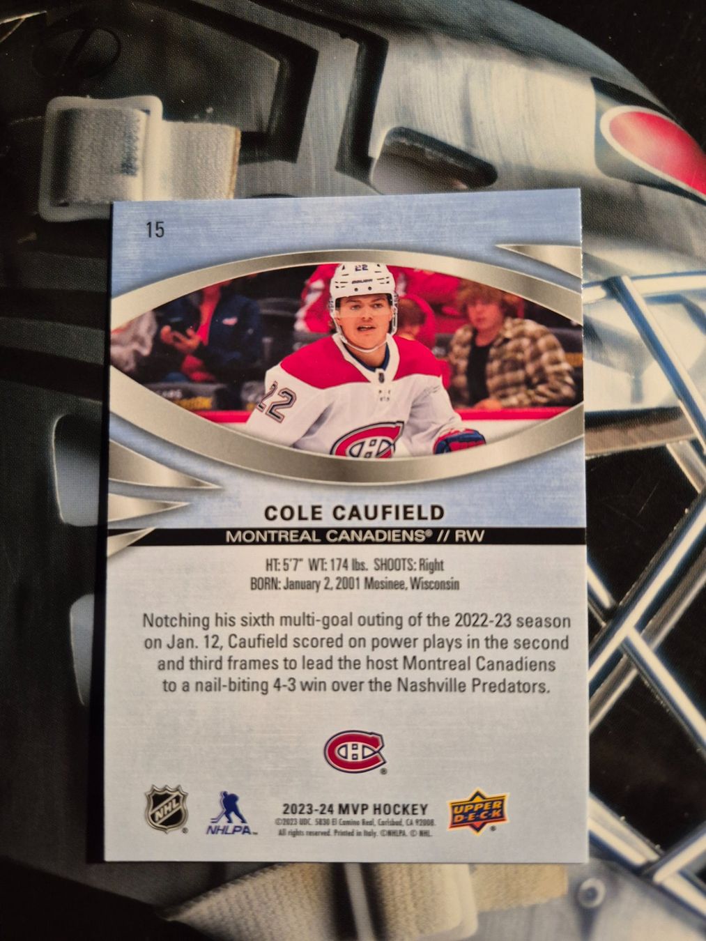 NHL Carte collezionabili: NHL Cole Caufield Montreal Canadiens – Usato da Treiten venduto da Sauber73 1