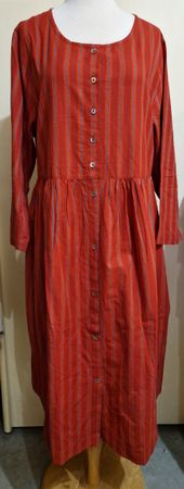 Neues Gudrun Sjöden Kleid "Sofia", Gr. L, rot-türkis gestr.