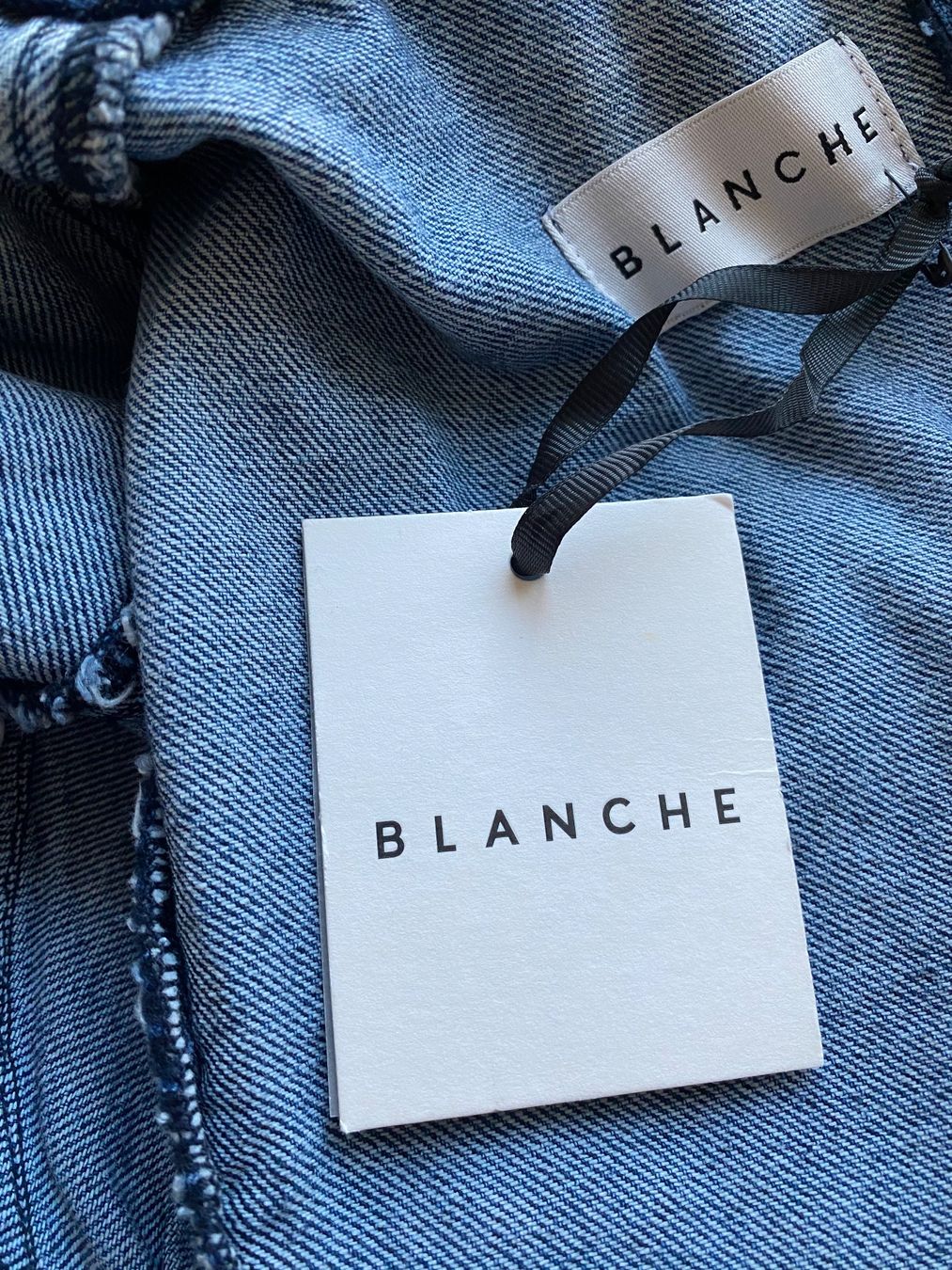 Top: BLANCHE Denim Top - neu - – Nuovo (secondo la descrizione) da Jona venduto da vanessasupermarket20 6