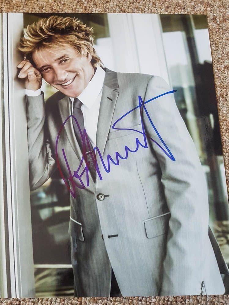 Autografi: Rod Stewart - Original Autogramm – Usato da Kaisten venduto da Simpsons4