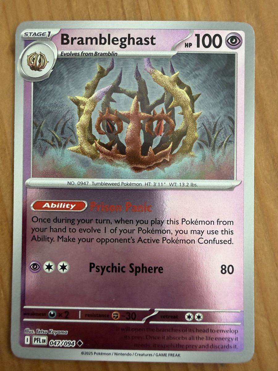 Pokémon Carte collezionabili: Brambleghast (PFL047) – Nuovo (secondo la descrizione) da Vevey venduto da Matx