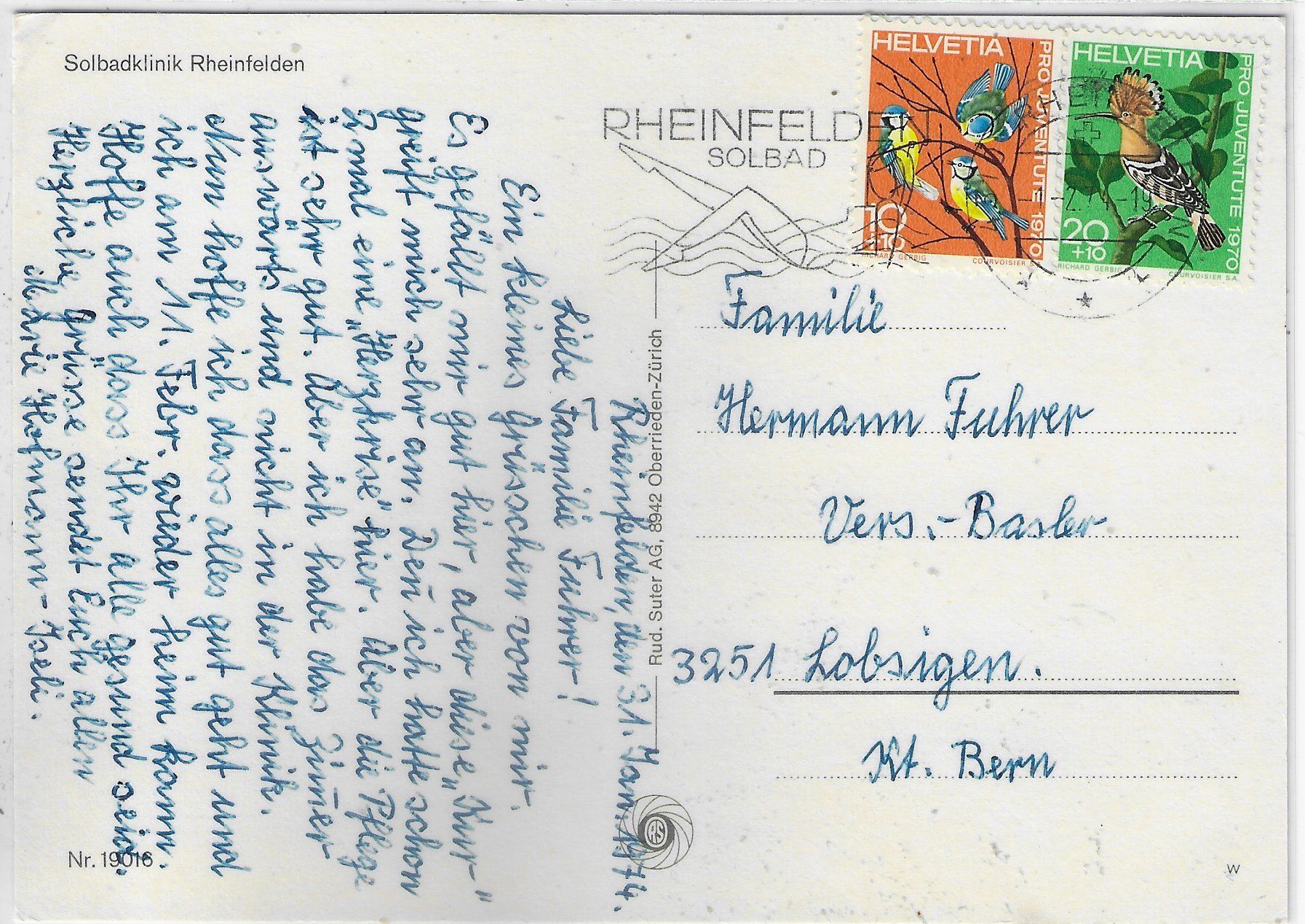 Cartes postales: Solbadklinik Rheinfelden – D'occasion à Ettingen par Kartenplanet 1