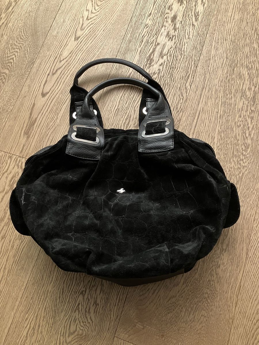Taschen für Damen: Schwarze Wildledertasche von Rossi – Neu (gemäss Beschreibung) aus Cham von Liliane78