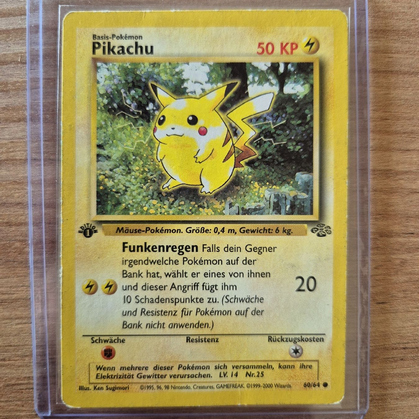 Pokémon Cartes à collectionner: Pikachu edition 1 Dschungel 1st DE – D'occasion à Ursy par RetroBebar777