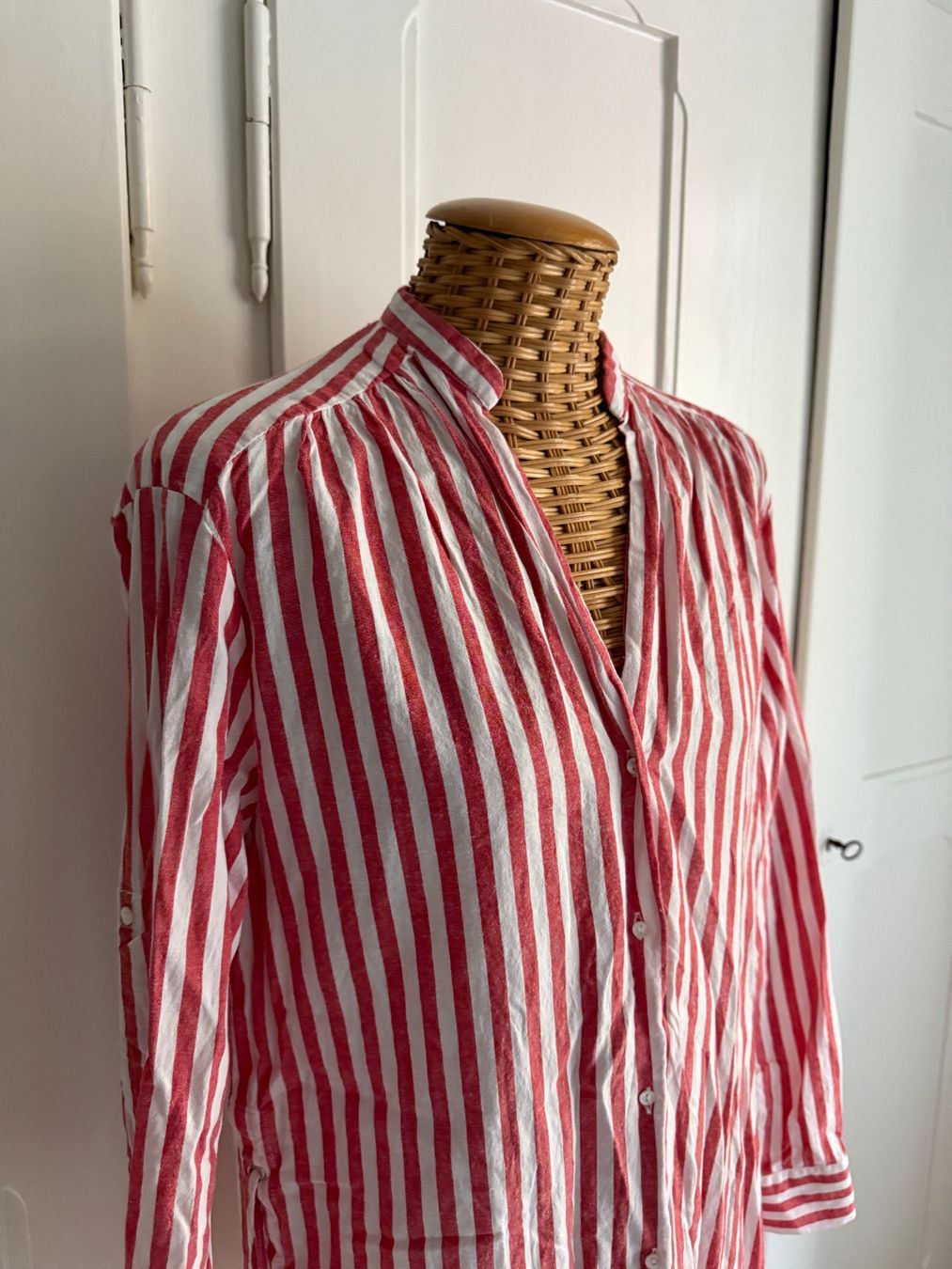 Zara Camicette: ZARA - Longbluse rot-weiss gestreift XS – Usato da Zürich venduto da Diazaio 1