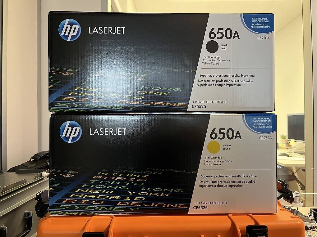Cartucce per stampanti & toner: HP Toner 650A Schwarz & Yellow – Usato da Baar venduto da Mabet7