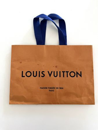 Louis Vuitton Papiertasche braun mit Henkel