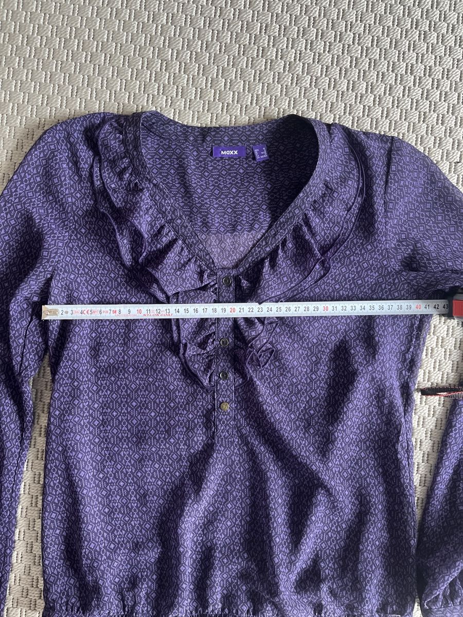 Mexx Camicette: Lila Bluse mit Rüschen, Mexx, 36 – Usato da Solothurn venduto da Bobesch08 4