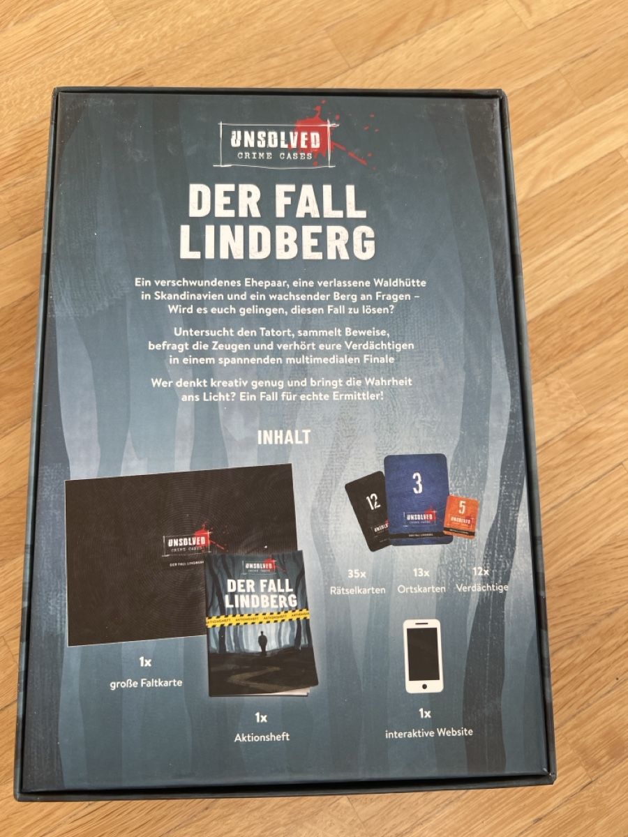 Spiele: Unsolved Crime Cases - Der Fall Lindberg - Escape Game – Neu (gemäss Beschreibung) aus Heerbrugg von bluekolibri 1