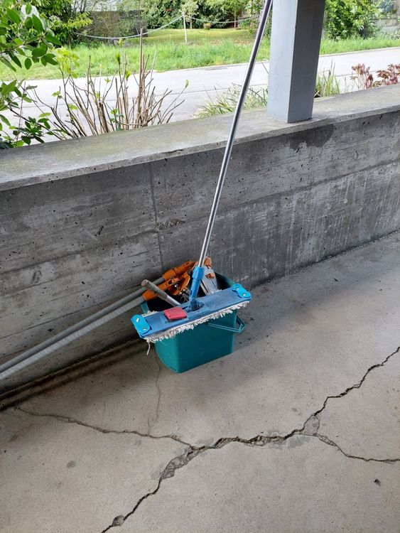 GAROZATION Besenstiel 74cm - Edelstahl Moppgriff 19mm Durchmesser