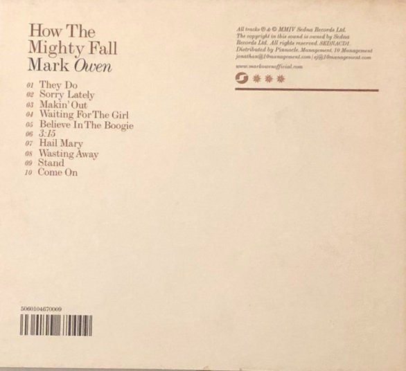 CD: Mark Owen - How the mighty fall – Usato da Grüningen venduto da azulverde 1