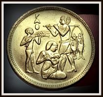 ÄGYPTEN 10 MILLIEMES 1395/1975 UNZ.