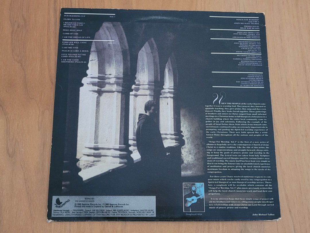 Schallplatten: LP  John Michael Talbot – Gebraucht aus Martigny von MZ-67 1
