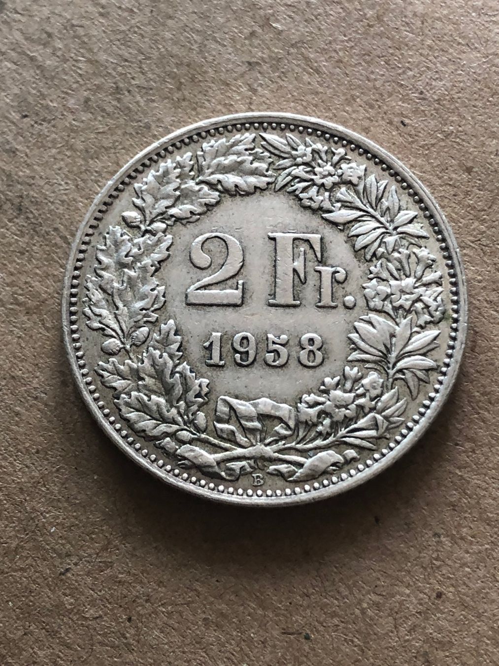 Tutti le monete: 2 Fr. 1958 – Usato da Schötz venduto da Odpa