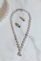 Statement Zirkonia Halskette Kette Braut Hochzeit