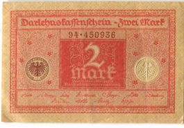 Darlehnskassenschein "2 Mark. 1920"