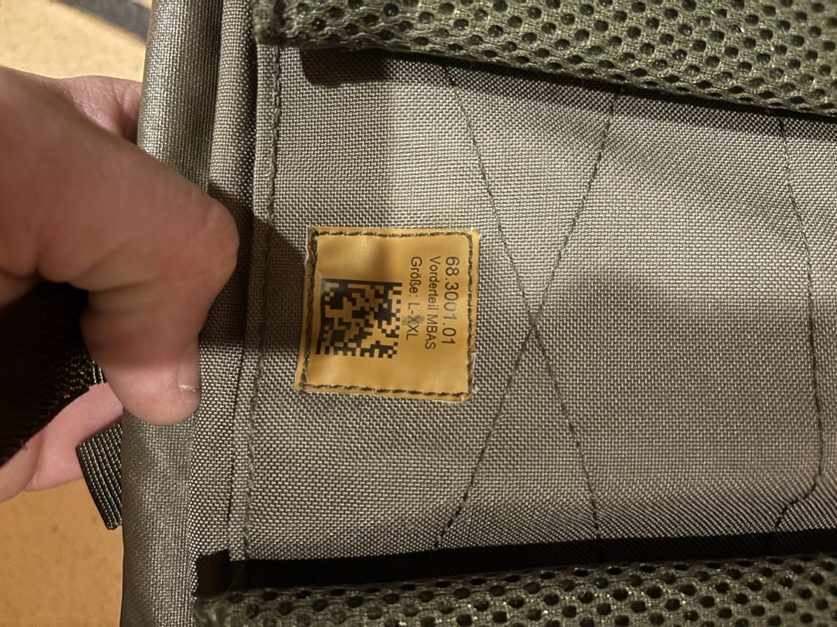 Schweizer Armee Uniformen: MBAS Platte Carryer  L-XXL – Gebraucht aus Subingen von Guss91 1