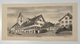 Schmid Litho von Meilen nummeriert und signiert 1987