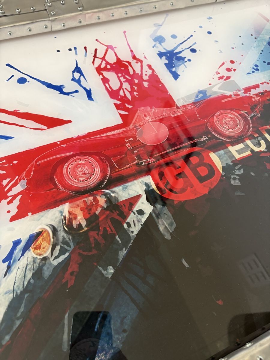 Jaguar Automobili: UNIKAT - Jaguar D-Type Bild & Bilderrahmen – Nuovo (secondo la descrizione) da Büttikon AG venduto da wrx225