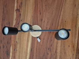 Lindby Deckenleuchte schwarz, 3-flammig