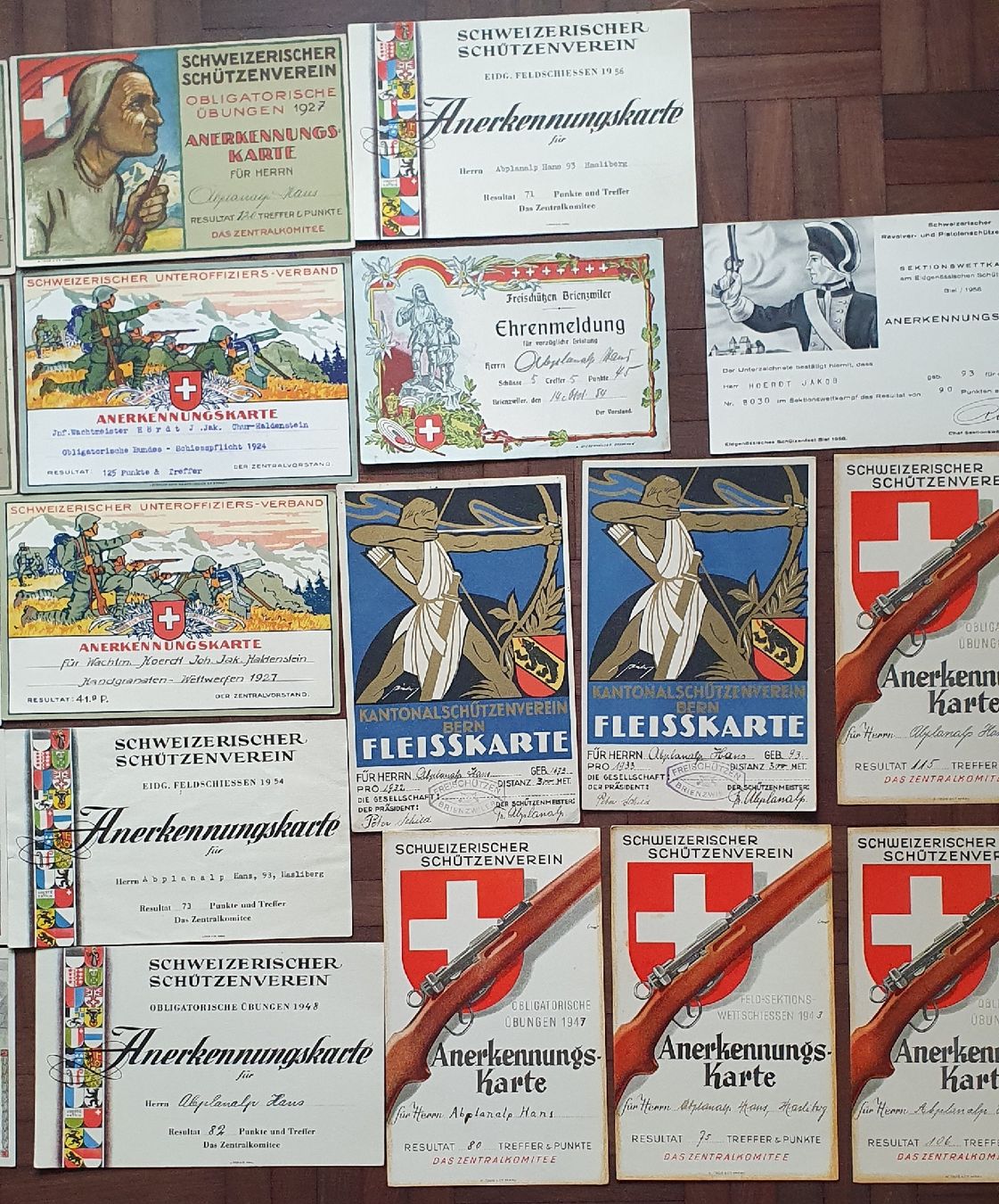 Dokumente: Lot von 32 Ehrenmeldungen – Gebraucht aus Kreuzlingen von Rschweiz1 3