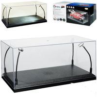 VITRINE ACRYL BOX MIT LED SCHWARZ 1:18 TRIPLE