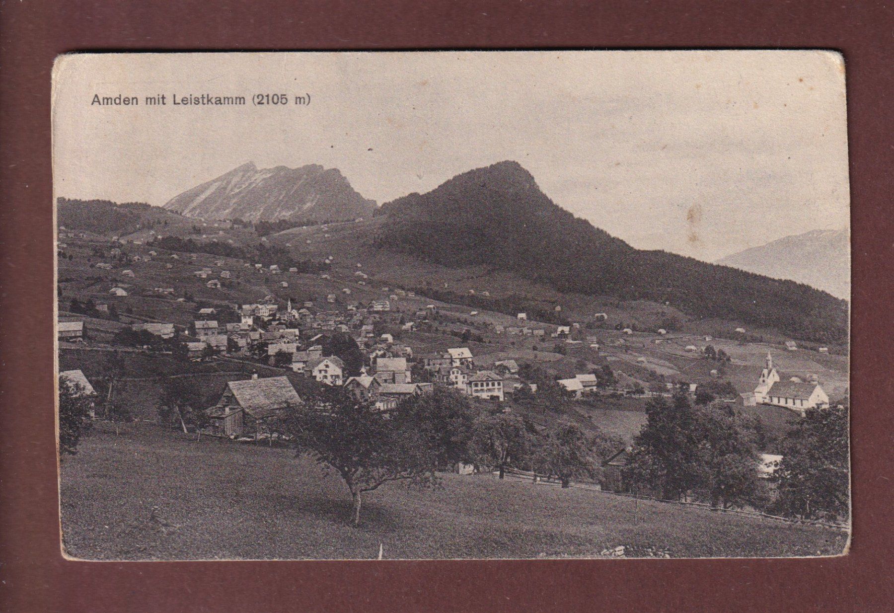 Cartoline postali: AMDEN - Leistkamm - 1914 – Usato da Pully venduto da nicecards-shop