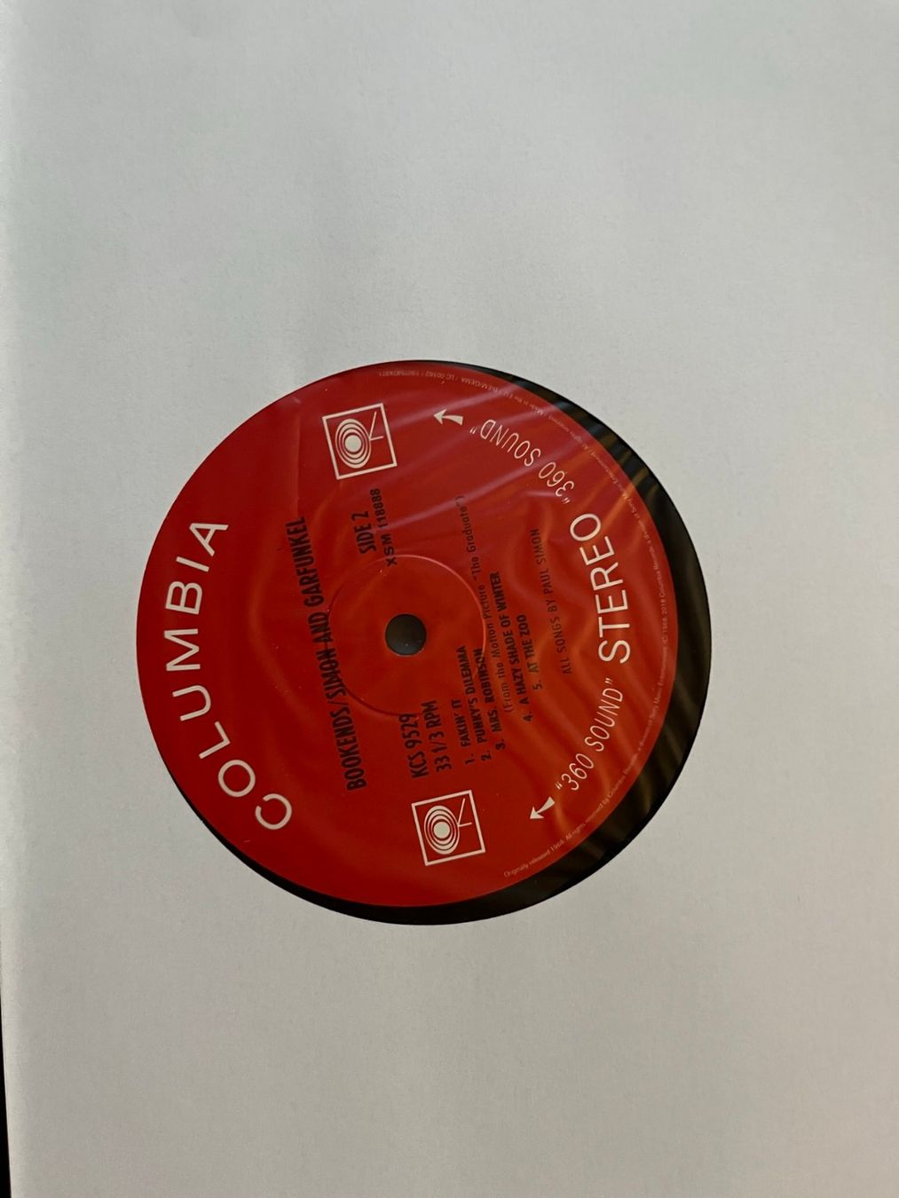 Dischi in vinile: Simon & Garfunkel – Bookends, 2018 vinyl LP – Nuovo e nell'imballaggio originale da Effretikon venduto da ChrisLamberger 2