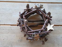 Natur Holz Kranz Dekoration zu hinlegen oder aufhängen