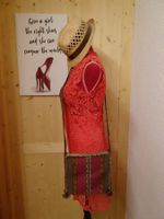 Hübsche Stofftasche zum Umhängen in Rottönen - 426112