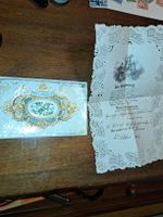 Antike Taufkarte, Andenken 1862, Brief, Rarität!