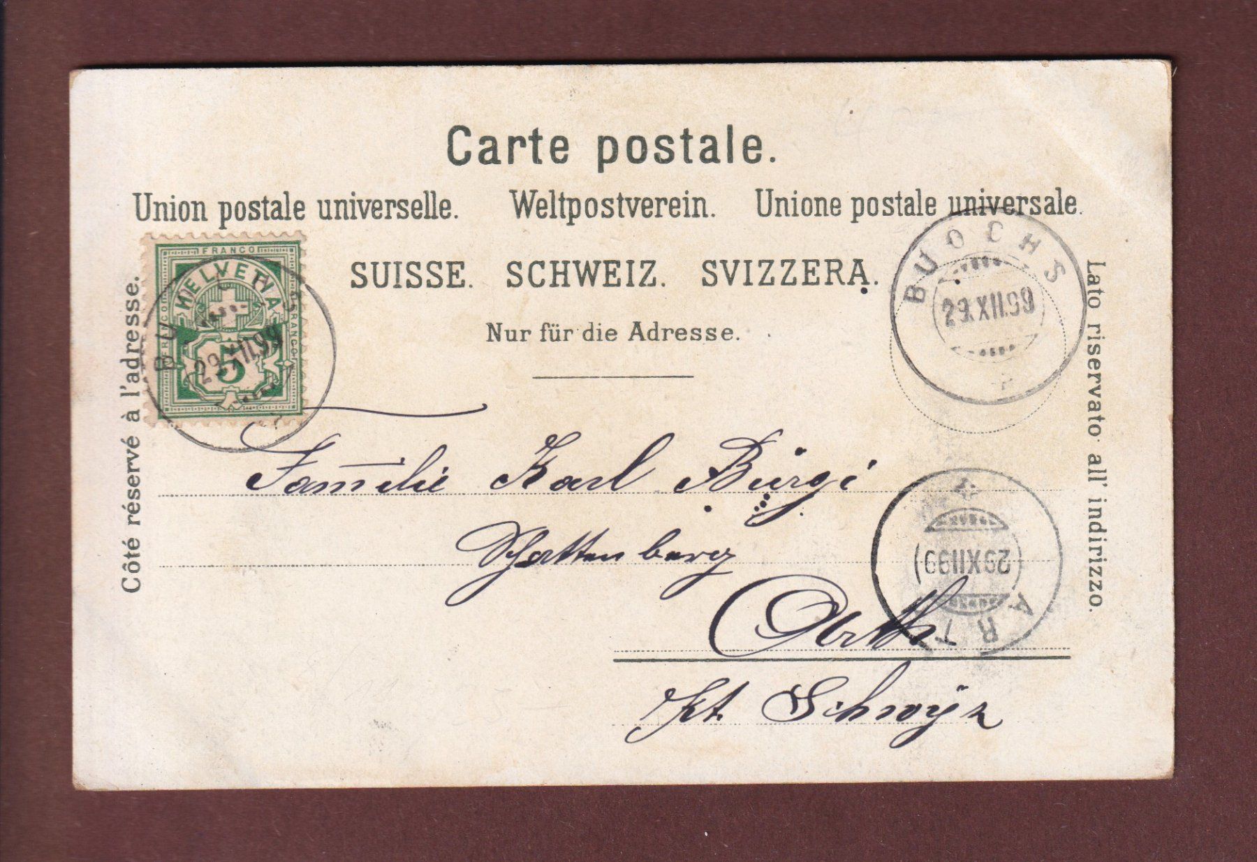 Cartes postales: LAUSANNE et Vaudoise - 1899 – D'occasion à Pully par nicecards 1