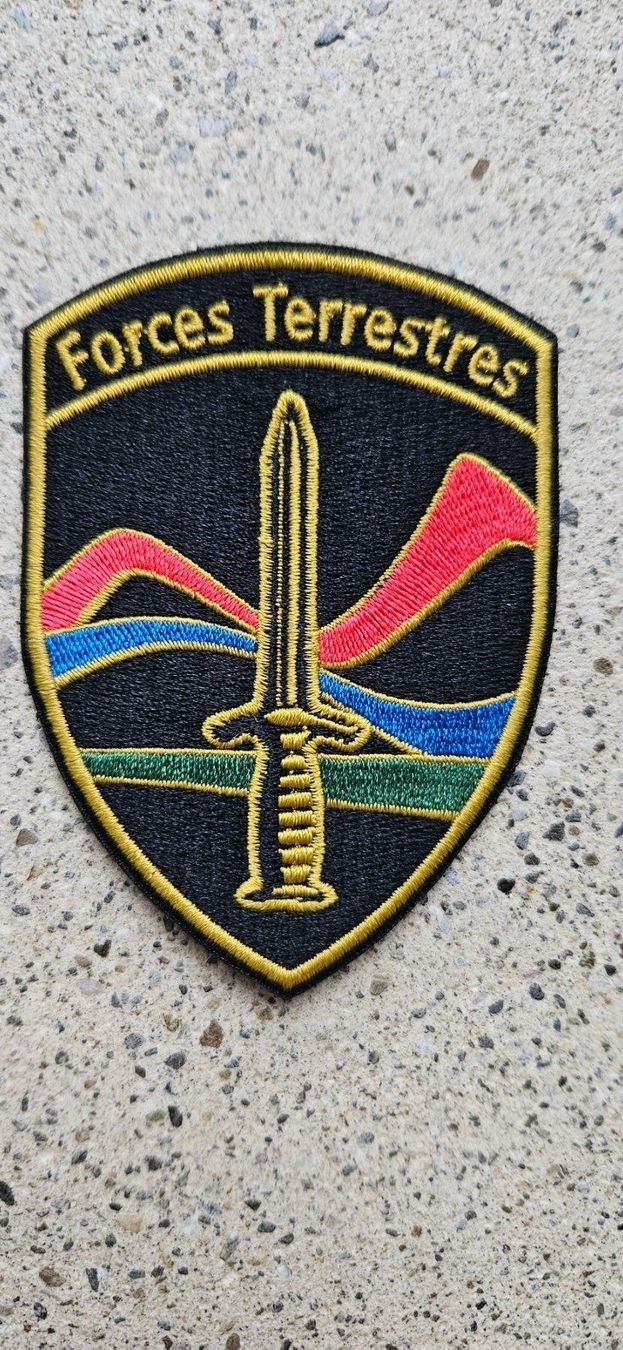 Schweizer Armee Placchette & Badge: *** Badge Forces Terrestres ohne Klett *** – Nuovo e nell'imballaggio originale da Riedholz venduto da fr_sIruP