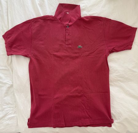 Lacoste Poloshirt Vintage Bordeaux, Size L
