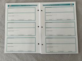 Tauchlogbuch-Einlagen - 3 Loch - 36 Blatt