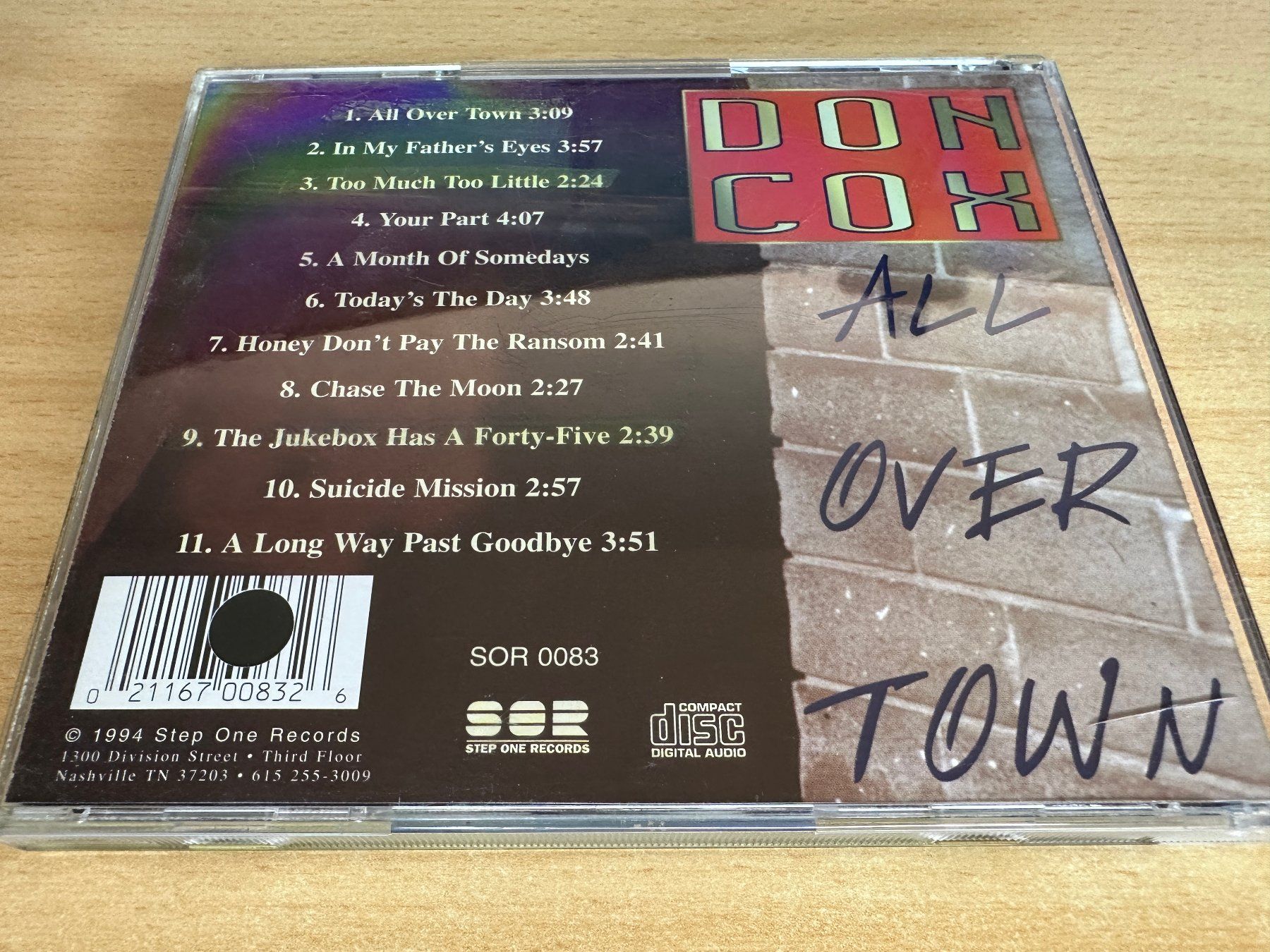 CDs: Don Cox - All Over Town – Gebraucht aus Rikon im Tösstal von Alpenmutz 1