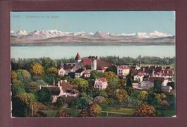 COLOMBIER et les Alpes - 1909 Feldpost