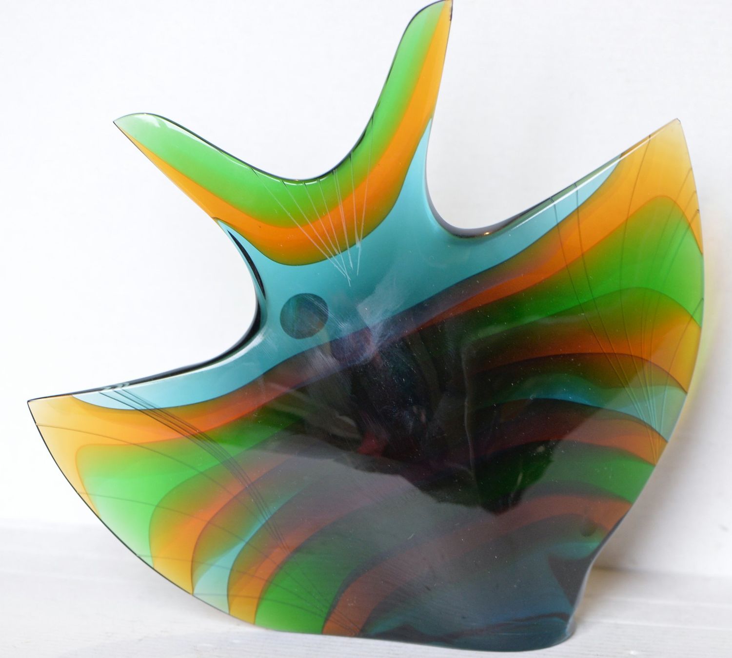 Statuette: Statuette "poisson" en verre "Exbor" – Usato da Neuchâtel venduto da Neuchatel 1
