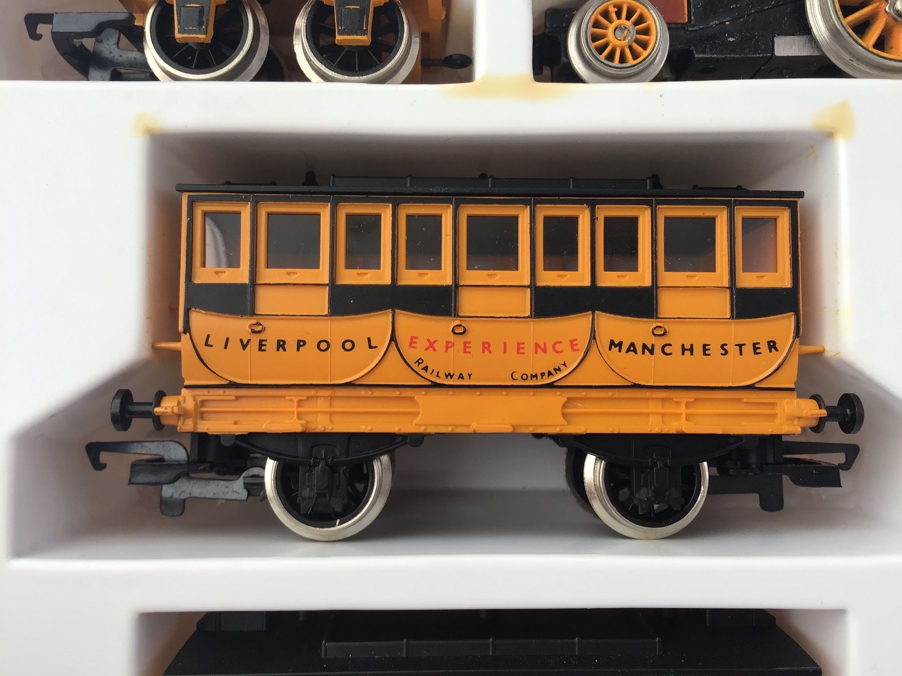 Modellini di ferrovie: Modelleisenbahn Set "Rocket" Liverpool - Manchester H0 – Nuovo e nell'imballaggio originale da Männedorf venduto da Modell-Spezialisten 3