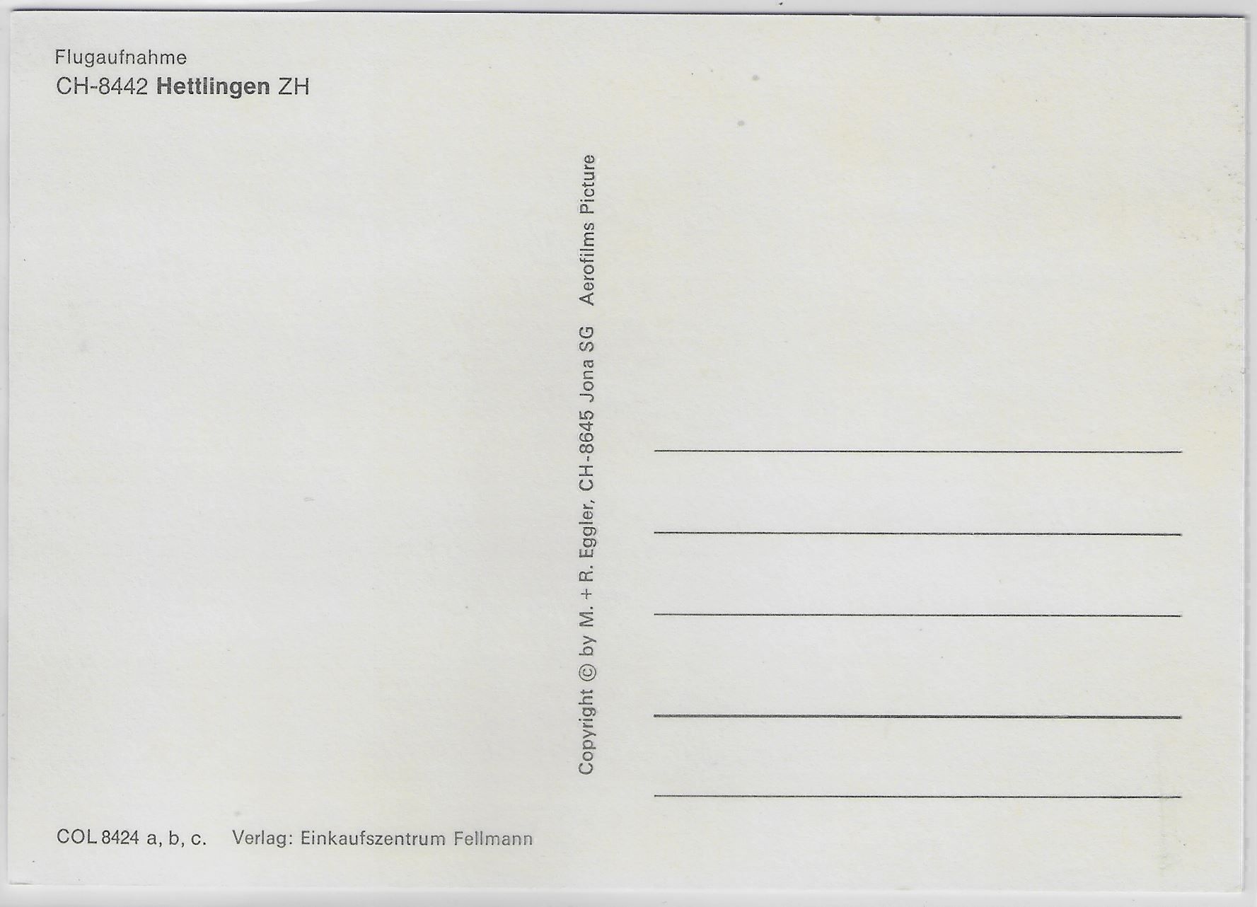 Cartoline postali: Flugaufnahme Hettlingen ZH – Antico da Ettingen venduto da Kartenplanet 1