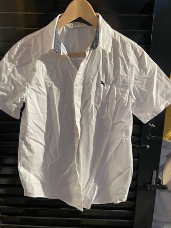 Kinder Junge Hemd weiss 152