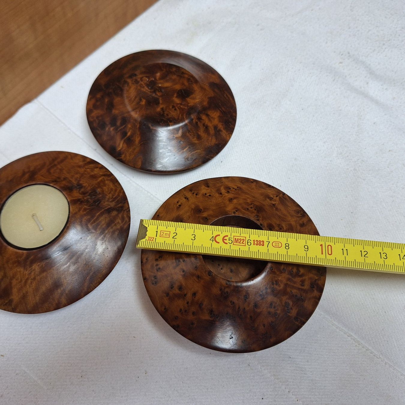 Portacandele: Versand möglich. Schöne originelle Teelichter-Halter, Holz – Usato da Winterthur venduto da Goldpipau 6