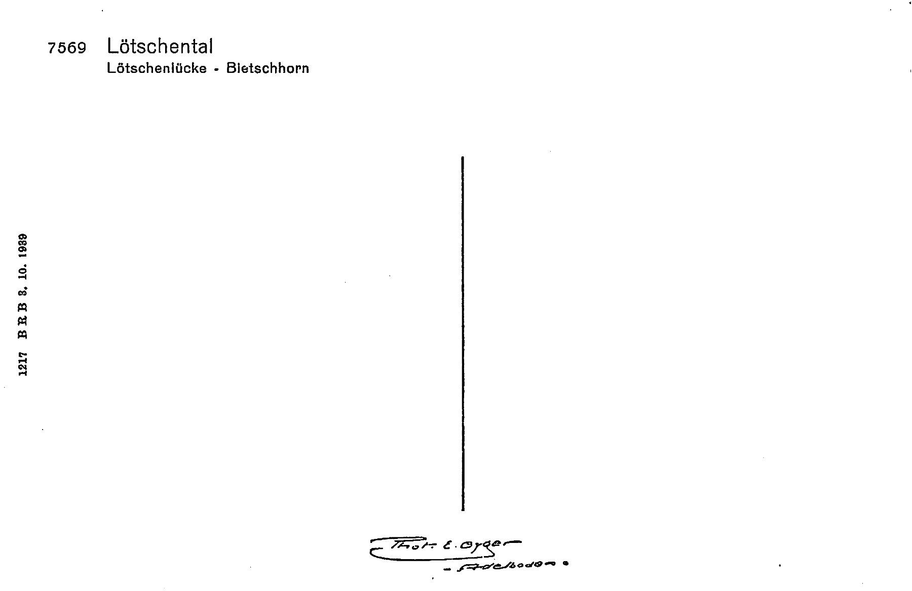 Cartoline postali: 2x Lötschental, E. Gyger – Usato da Ottikon b.Kemptth. venduto da Neptun1974 1
